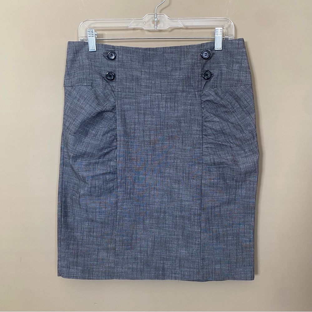 Heather Gray Ruched Skirt